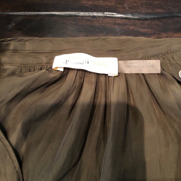 ramy brook bell sleeve eyelet blouse v neck L 💫 - Picture 3 of 6